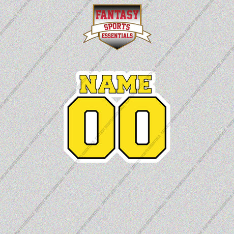 Utah Jazz Personalized Current Name and Number Glossy Stickers