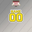 Utah Jazz Personalized Current Name and Number Magnets