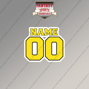 Utah Jazz Personalized Current Name and Number Magnets