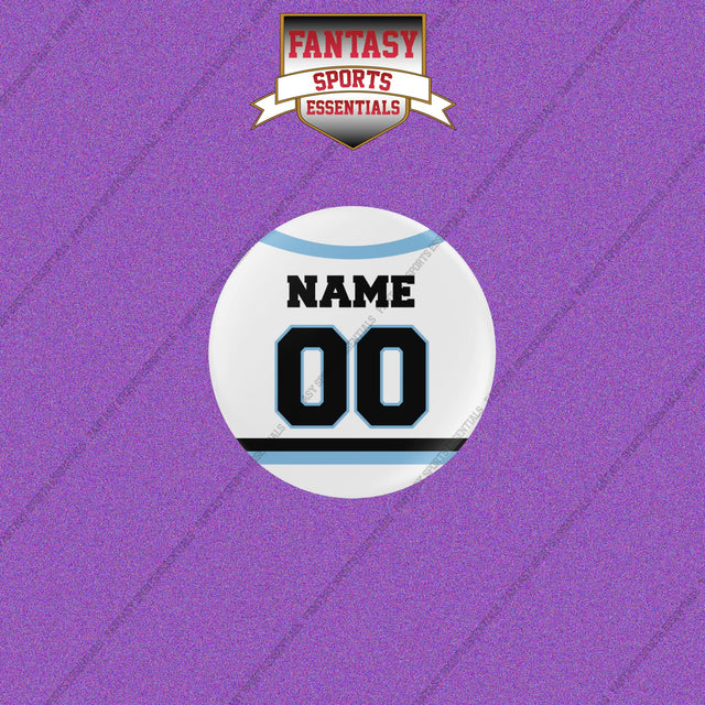 Utah Mammoth Personalized Current Away Jersey Buttons