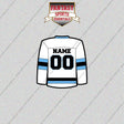Utah Mammoth Personalized Current Away Jersey Glossy Stickers