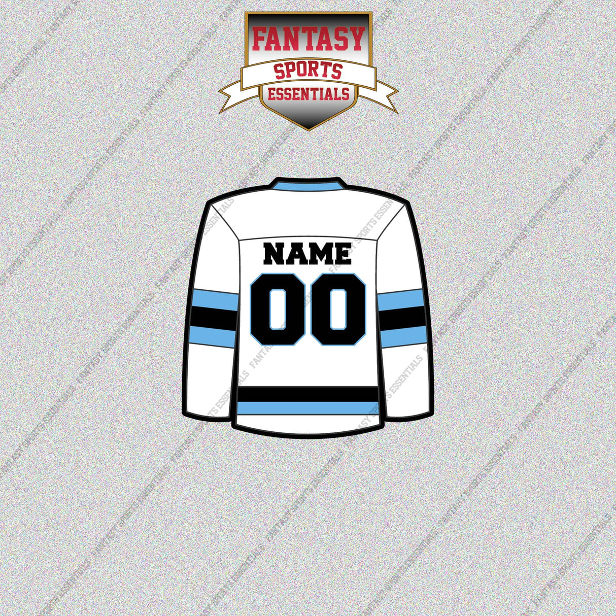 Utah Mammoth Personalized Current Away Jersey Glossy Stickers