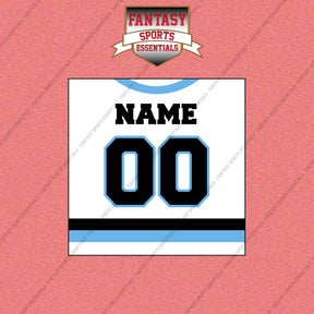 Utah Mammoth Personalized Current Away Jersey Wall Art Prints