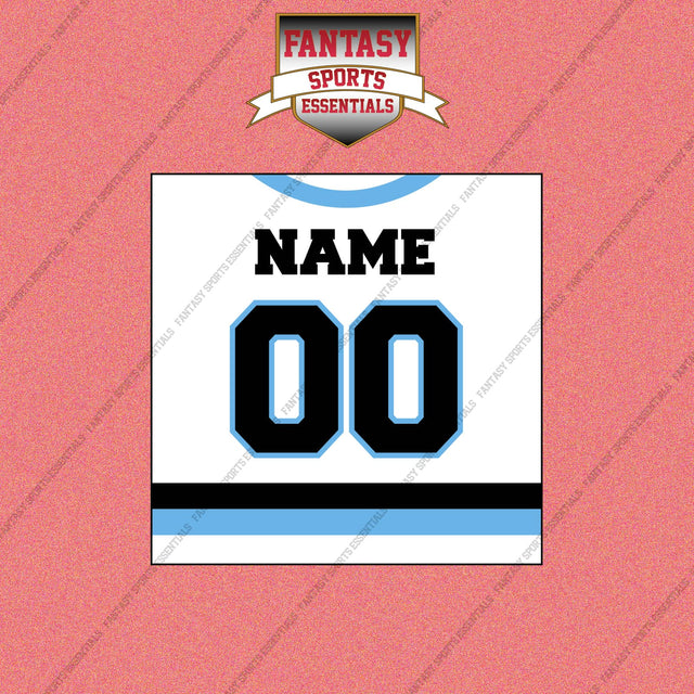 Utah Mammoth Personalized Current Away Jersey Wall Art Prints