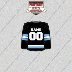 Utah Mammoth Personalized Current Home Jersey Glossy Stickers