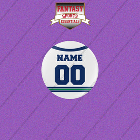 Vancouver Canucks Personalized Current Away Jersey Buttons