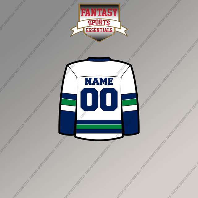 Vancouver Canucks Personalized Current Away Jersey Magnets
