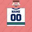 Vancouver Canucks Personalized Current Away Jersey Wall Art Prints