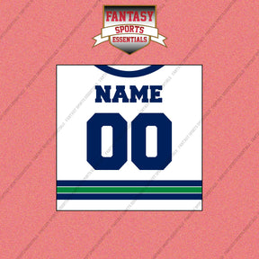 Vancouver Canucks Personalized Current Away Jersey Wall Art Prints