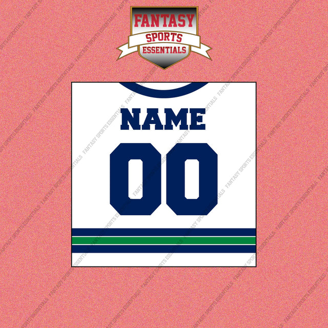 Vancouver Canucks Personalized Current Away Jersey Wall Art Prints