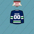 Vancouver Canucks Personalized Current Home Jersey Car Decals