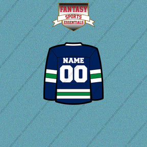 Vancouver Canucks Personalized Current Home Jersey Car Decals