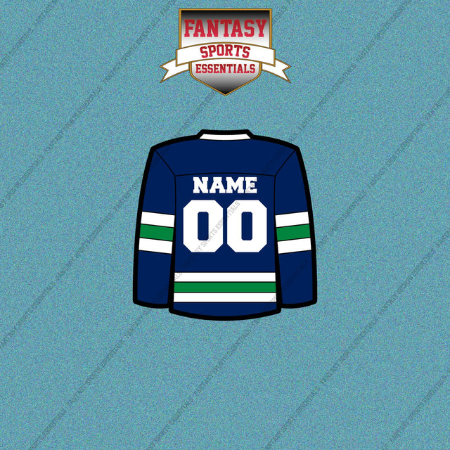 Vancouver Canucks Personalized Current Home Jersey Car Decals