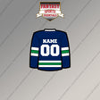 Vancouver Canucks Personalized Current Home Jersey Magnets