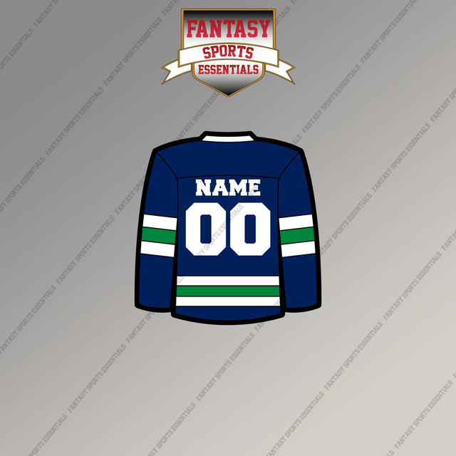Vancouver Canucks Personalized Current Home Jersey Magnets