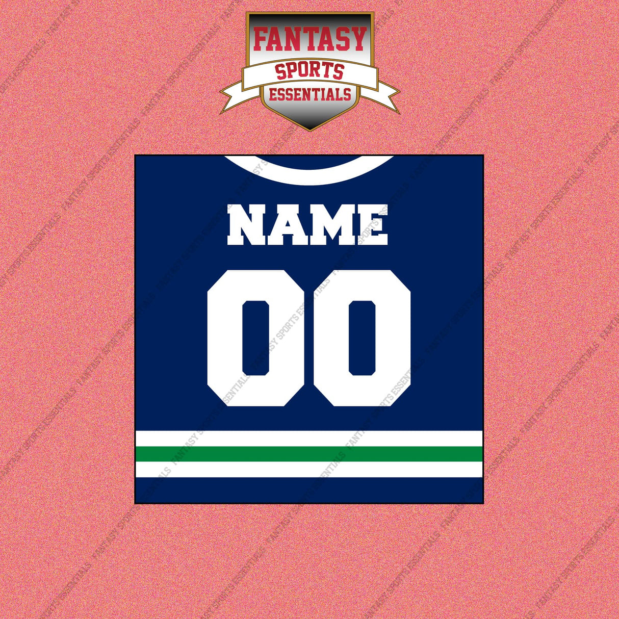 Vancouver Canucks Personalized Current Home Jersey Wall Art Prints