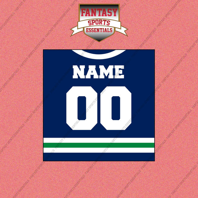 Vancouver Canucks Personalized Current Home Jersey Wall Art Prints