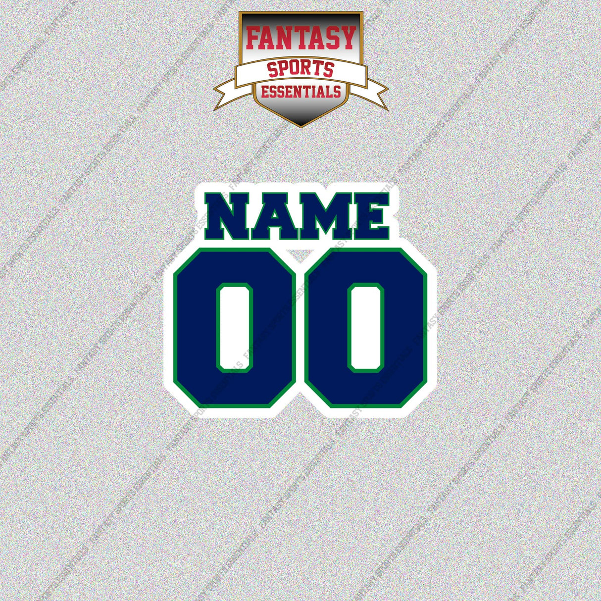 Vancouver Canucks Personalized Current Name and Number Glossy Stickers