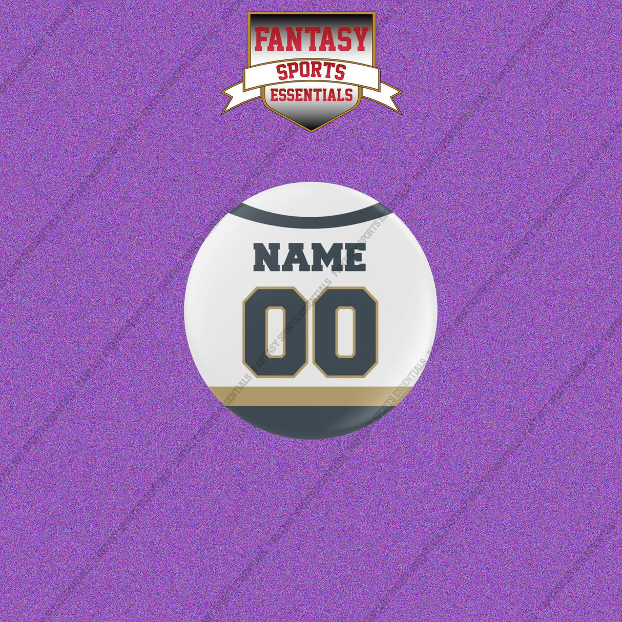 Vegas Golden Knights Personalized Current Away Jersey Buttons