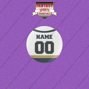 Vegas Golden Knights Personalized Current Away Jersey Buttons