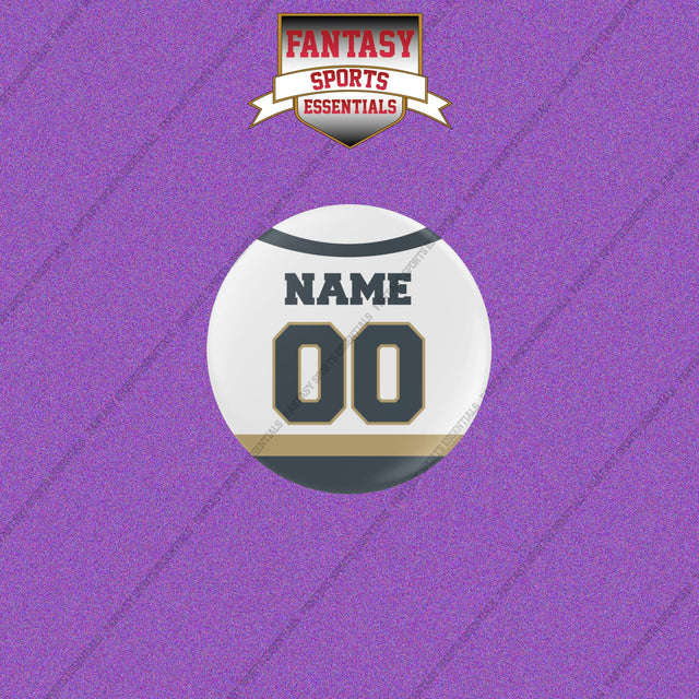 Vegas Golden Knights Personalized Current Away Jersey Buttons