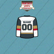 Vegas Golden Knights Personalized Current Away Jersey Car Decals