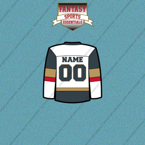 Vegas Golden Knights Personalized Current Away Jersey Car Decals