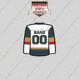 Vegas Golden Knights Personalized Current Away Jersey Glossy Stickers