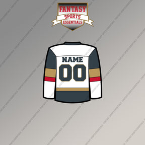 Vegas Golden Knights Personalized Current Away Jersey Magnets