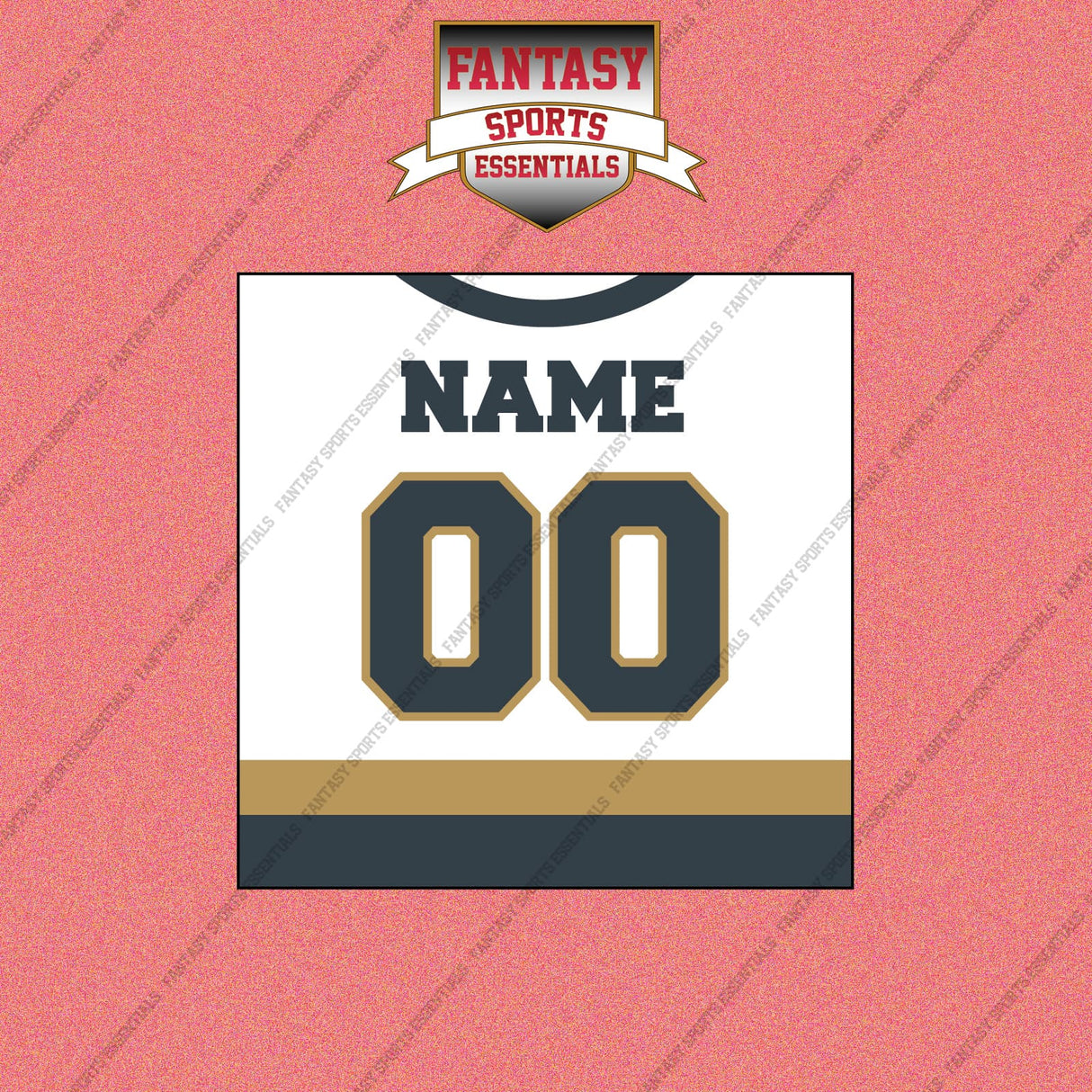 Vegas Golden Knights Personalized Current Away Jersey Wall Art Prints