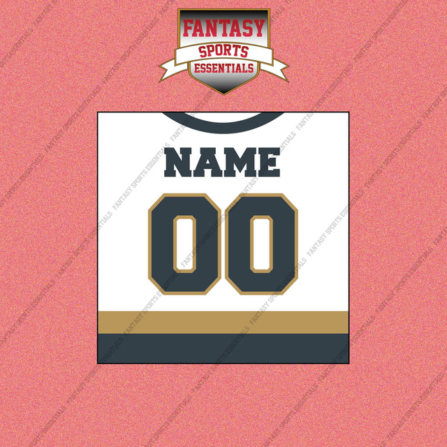 Vegas Golden Knights Personalized Current Away Jersey Wall Art Prints