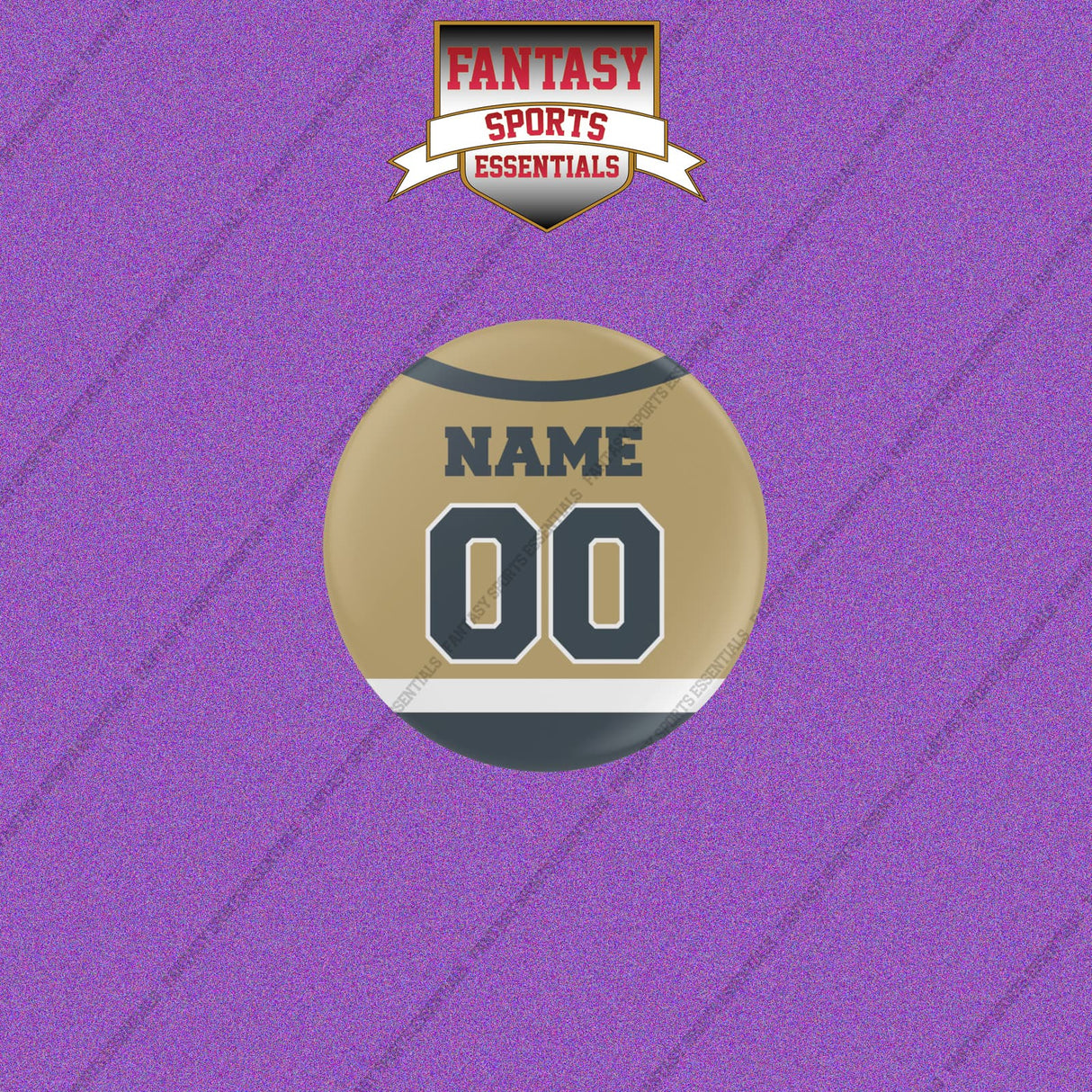 Vegas Golden Knights Personalized Current Home Jersey Buttons