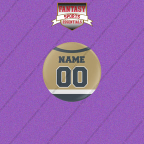 Vegas Golden Knights Personalized Current Home Jersey Buttons