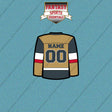 Vegas Golden Knights Personalized Current Home Jersey Car Decals