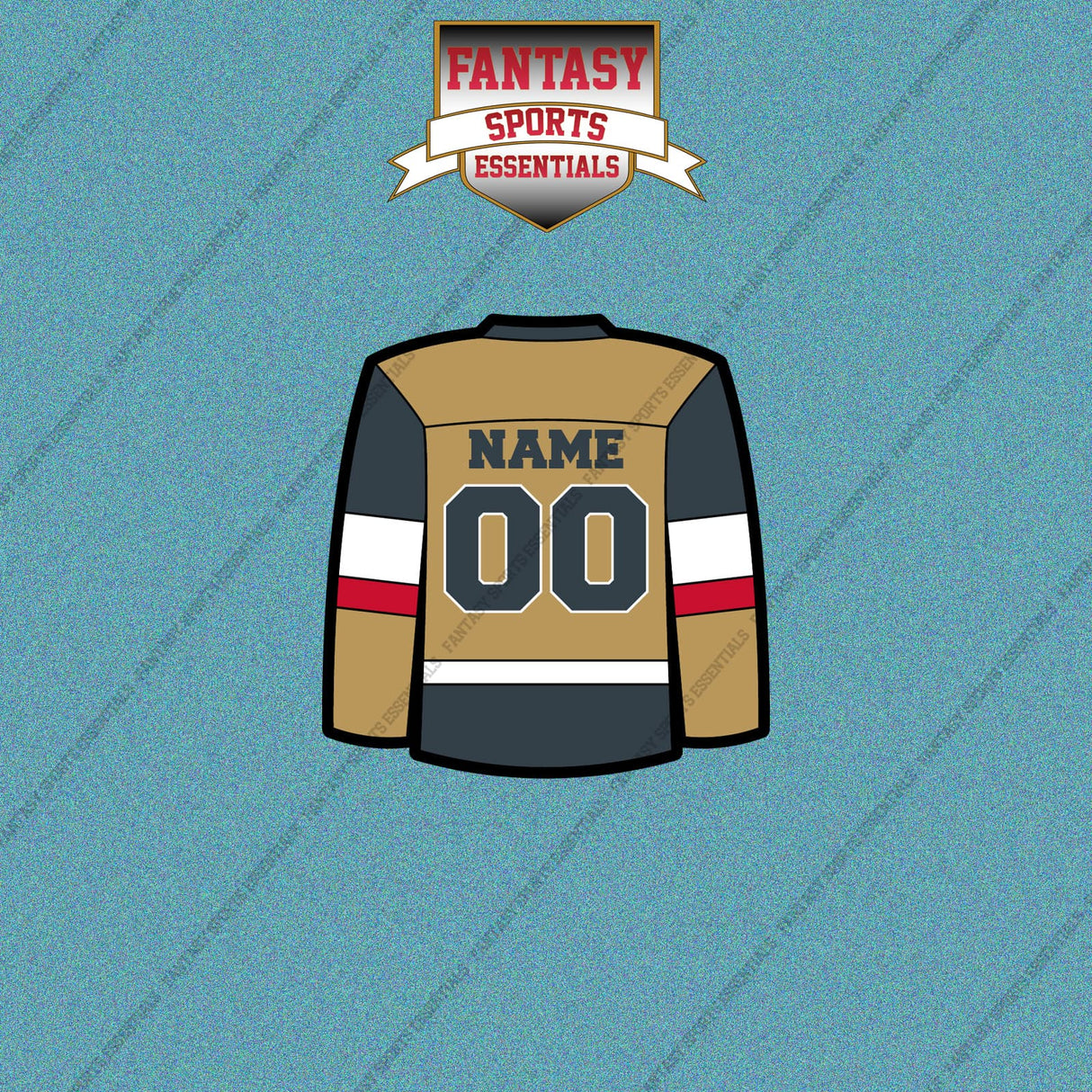 Vegas Golden Knights Personalized Current Home Jersey Car Decals