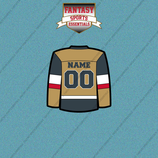 Vegas Golden Knights Personalized Current Home Jersey Car Decals