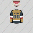 Vegas Golden Knights Personalized Current Home Jersey Glossy Stickers