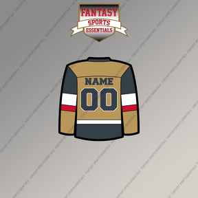 Vegas Golden Knights Personalized Current Home Jersey Magnets