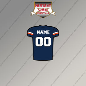 Virginia Cavaliers Football Personalized Current Home Jersey Magnets