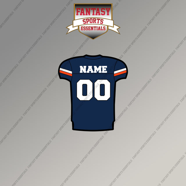 Virginia Cavaliers Football Personalized Current Home Jersey Magnets