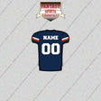 Virginia Cavaliers Football Personalized Home Jersey Glossy Stickers