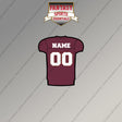 Virginia Tech Hokies Football Personalized Current Home Jersey Magnets