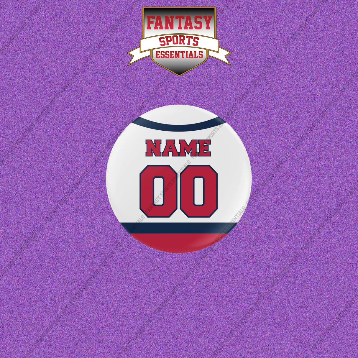 Washington Capitals Personalized Current Away Jersey Buttons