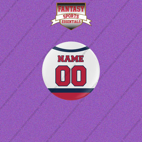 Washington Capitals Personalized Current Away Jersey Buttons