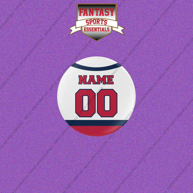 Washington Capitals Personalized Current Away Jersey Buttons