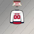Washington Capitals Personalized Current Away Jersey Magnets