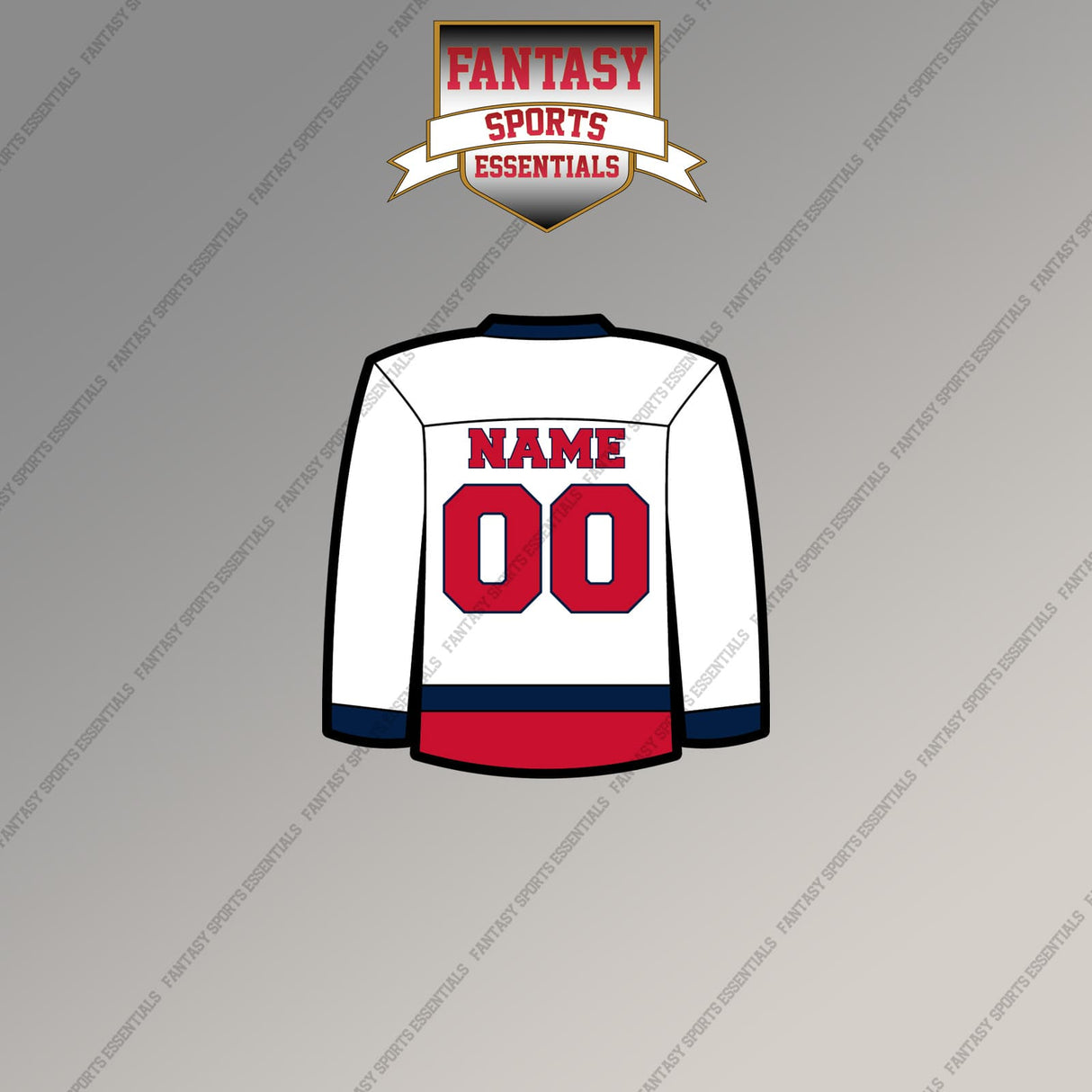 Washington Capitals Personalized Current Away Jersey Magnets