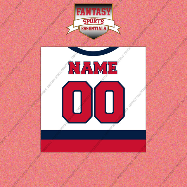 Washington Capitals Personalized Current Away Jersey Wall Art Prints