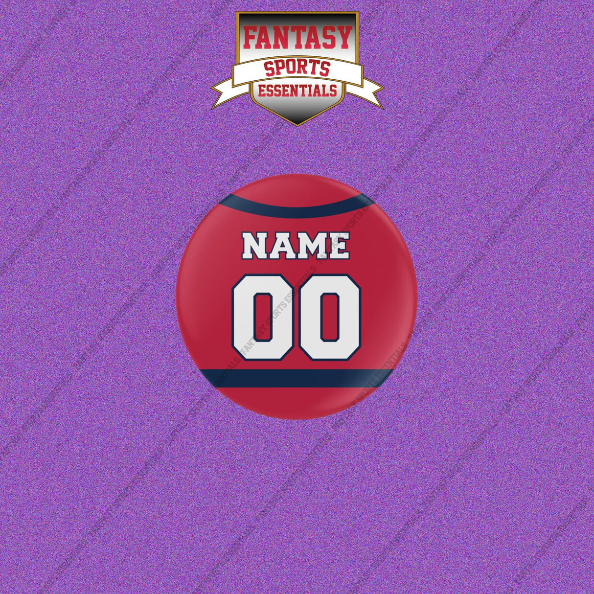 Washington Capitals Personalized Current Home Jersey Buttons