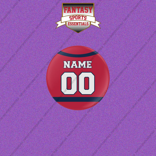 Washington Capitals Personalized Current Home Jersey Buttons